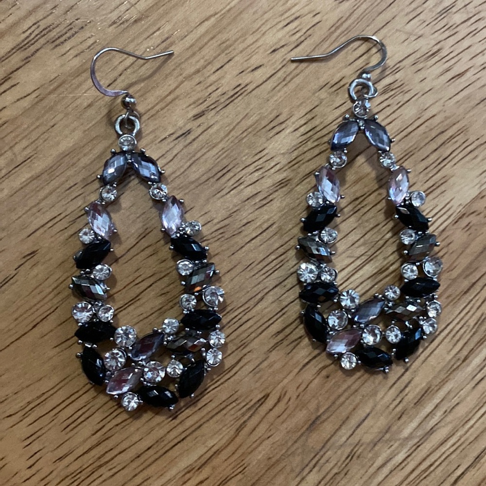 Black & white earrings